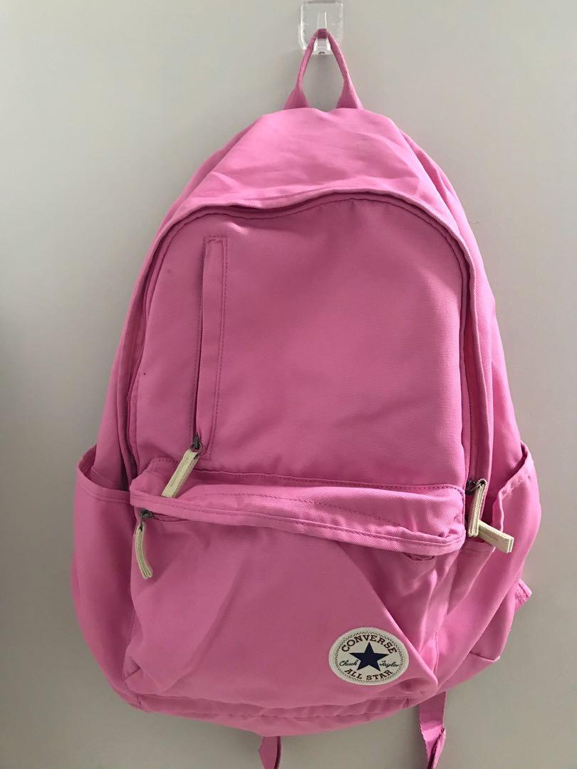 Converse Pink backpack bag, Women's Fashion, & Wallets, Backpacks Carousell