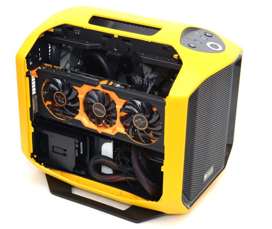 Corsair Graphite 380T Mini ITX Casing Yellow Computers Tech