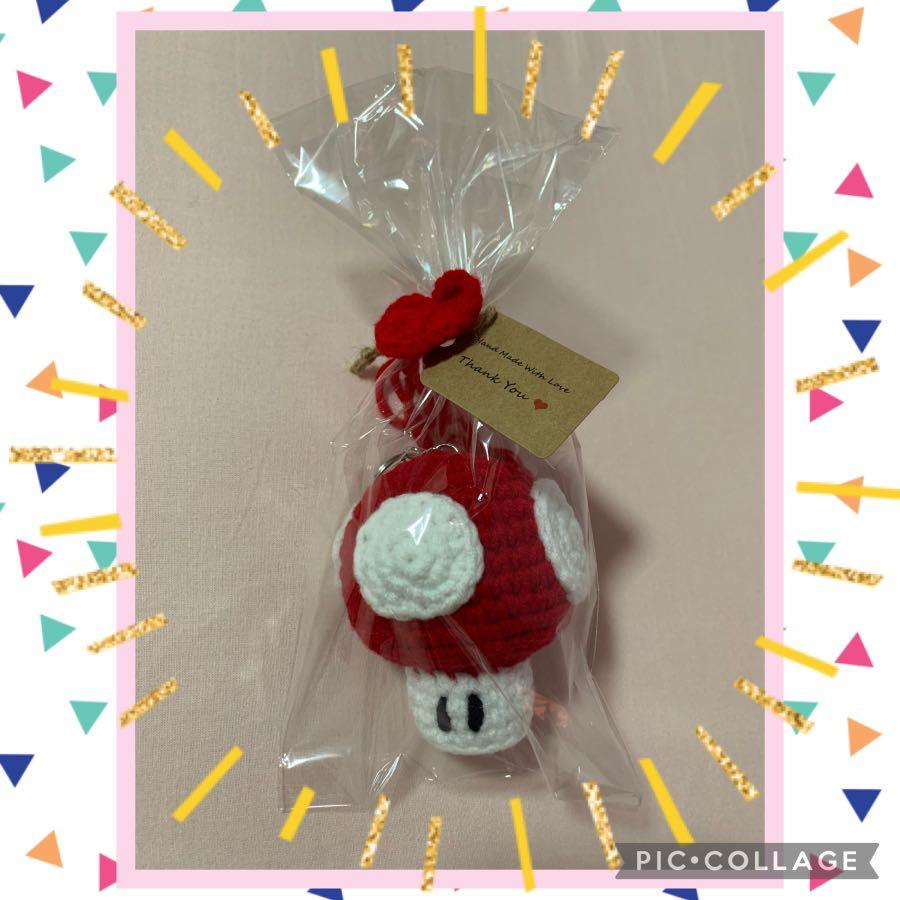 Crochet Super Mario Mushroom | Handmade Crochet Amigurumi | Keychain ...