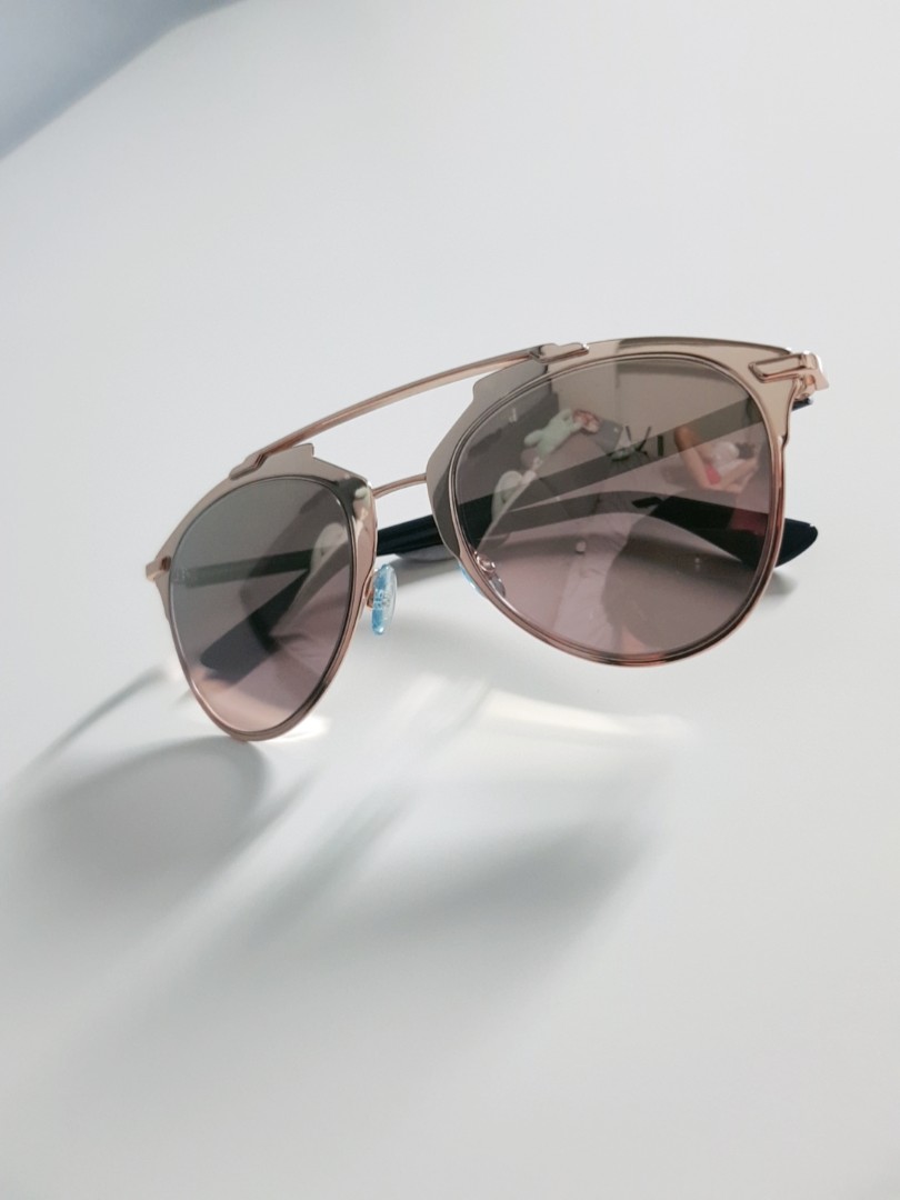 Dior reflected sunglasses rose gold top