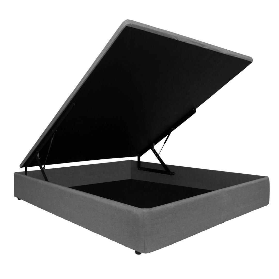 Queen Storage Bed 152cm x 190cm Grey (Fabric) HipVan 5 years