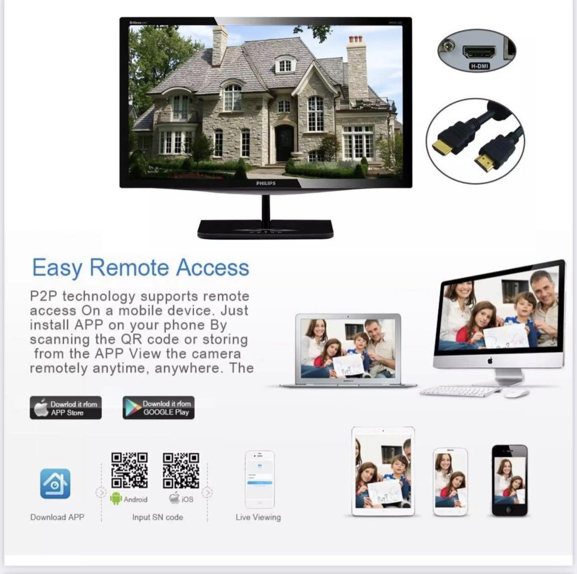 8CH XMEye CCTV Package - Full-HD 8 Channel Hybrid Digital Video ...