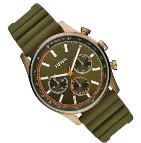 Fossil Army Watch Authentic💯, Fesyen 