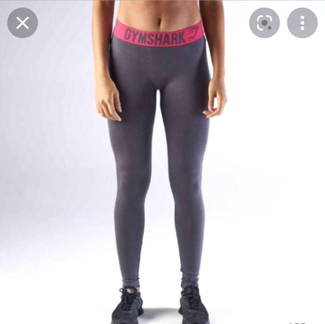 Gymshark Fit Leggings - Charcoal/Dusky Pink 