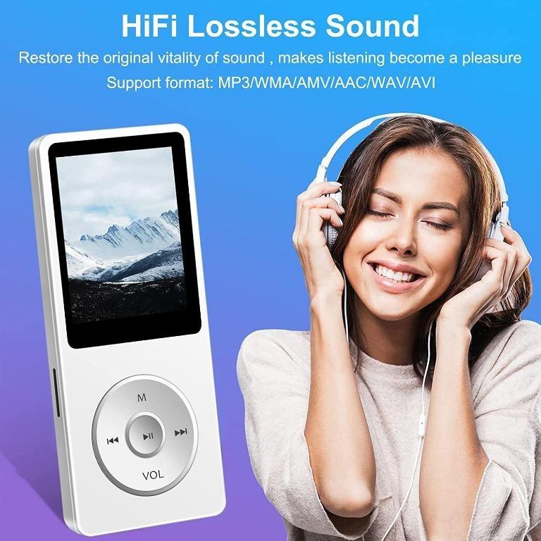 H1448 MP3 Player 16GB, Portable Lossless Sound Music Player Mini Sport
