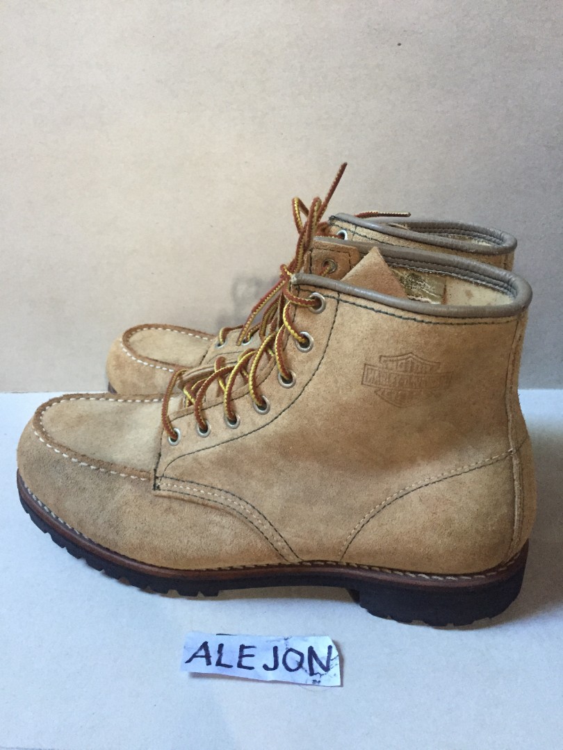 HARLEY DAVIDSON MOC TOE LEATHER BOOTS Men s Fashion Footwear