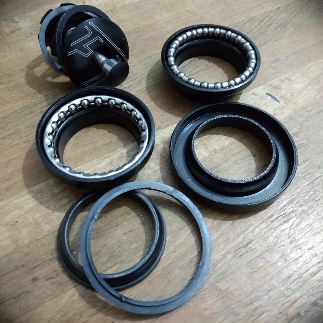 Caged bearing headset installation clearance