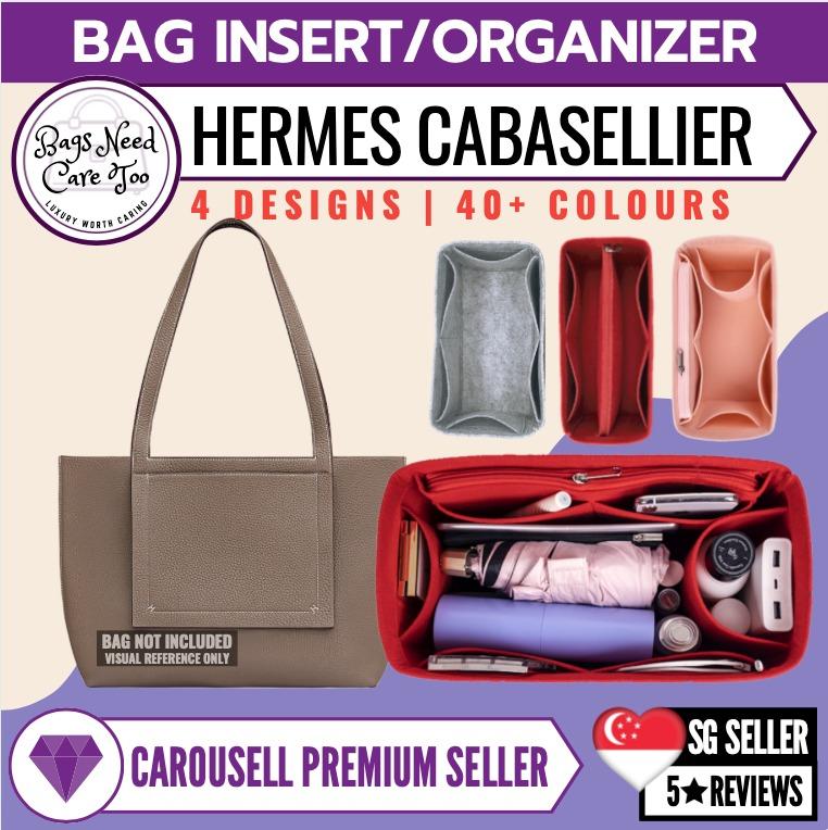 Qoo10 - Flannel Bag Insert Bag Organiser for Hermes Cabasellier 31 : Bag &  Wallet