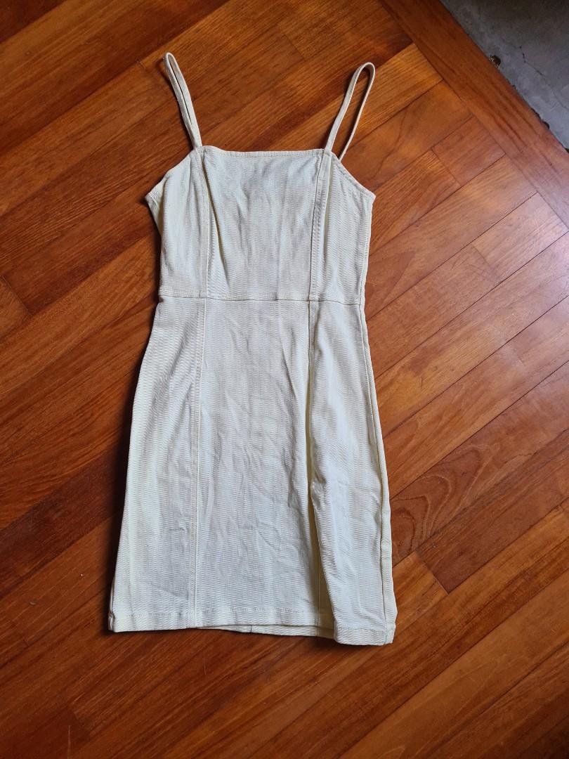 h&m yellow denim dress H&M Divided Dress Women's Size 2 Denim