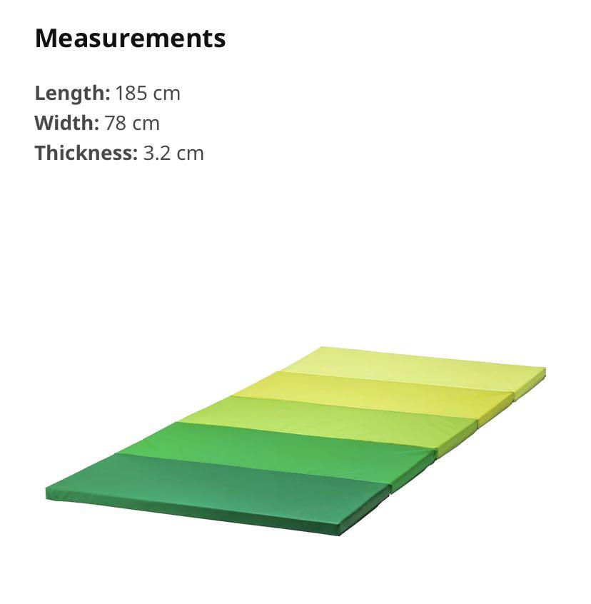 Ikea folding gym mat for kids Sports Equipment Other Sports Equipment and Supplies on Carousell