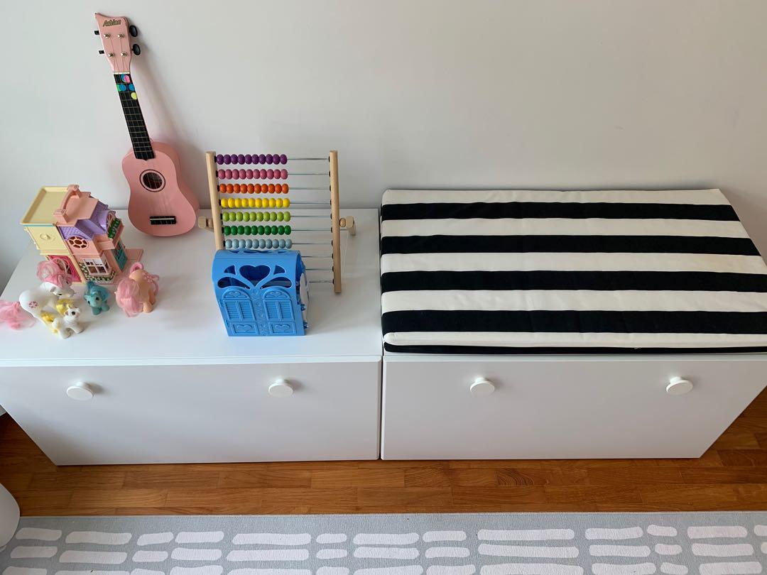 IKEA Samstad Toy Box / Bench, Furniture & Home Living, Furniture