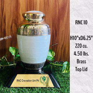 Imported Metal Brass Cremation Urn - RNC 10