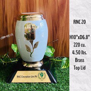 Imported Metal Brass Cremation Urn - RNC 20