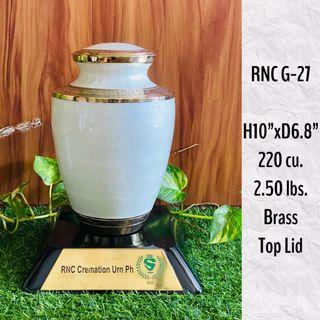 Imported Metal Brass Cremation Urn - RNC 27