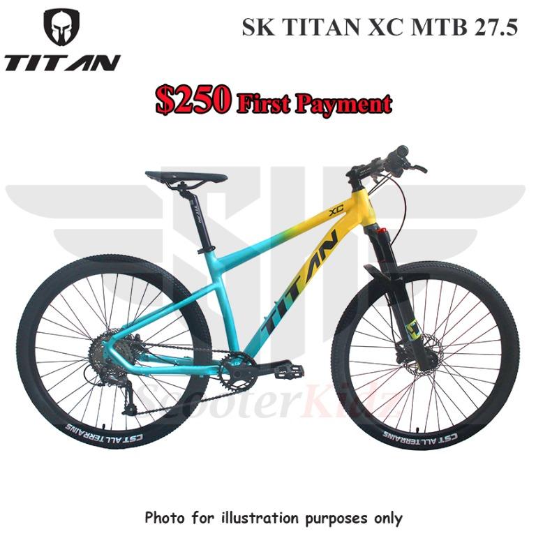 Bicicleta mtb 27.5 shop gw titan disc brake