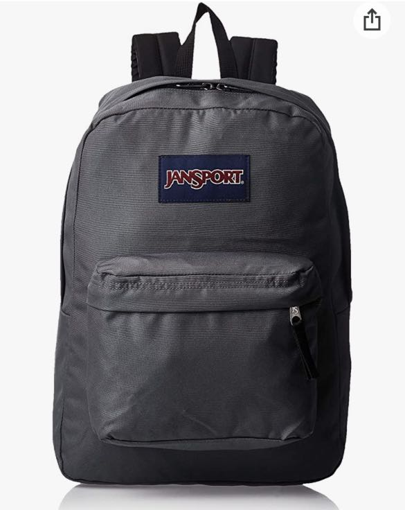 gray jansport backpack