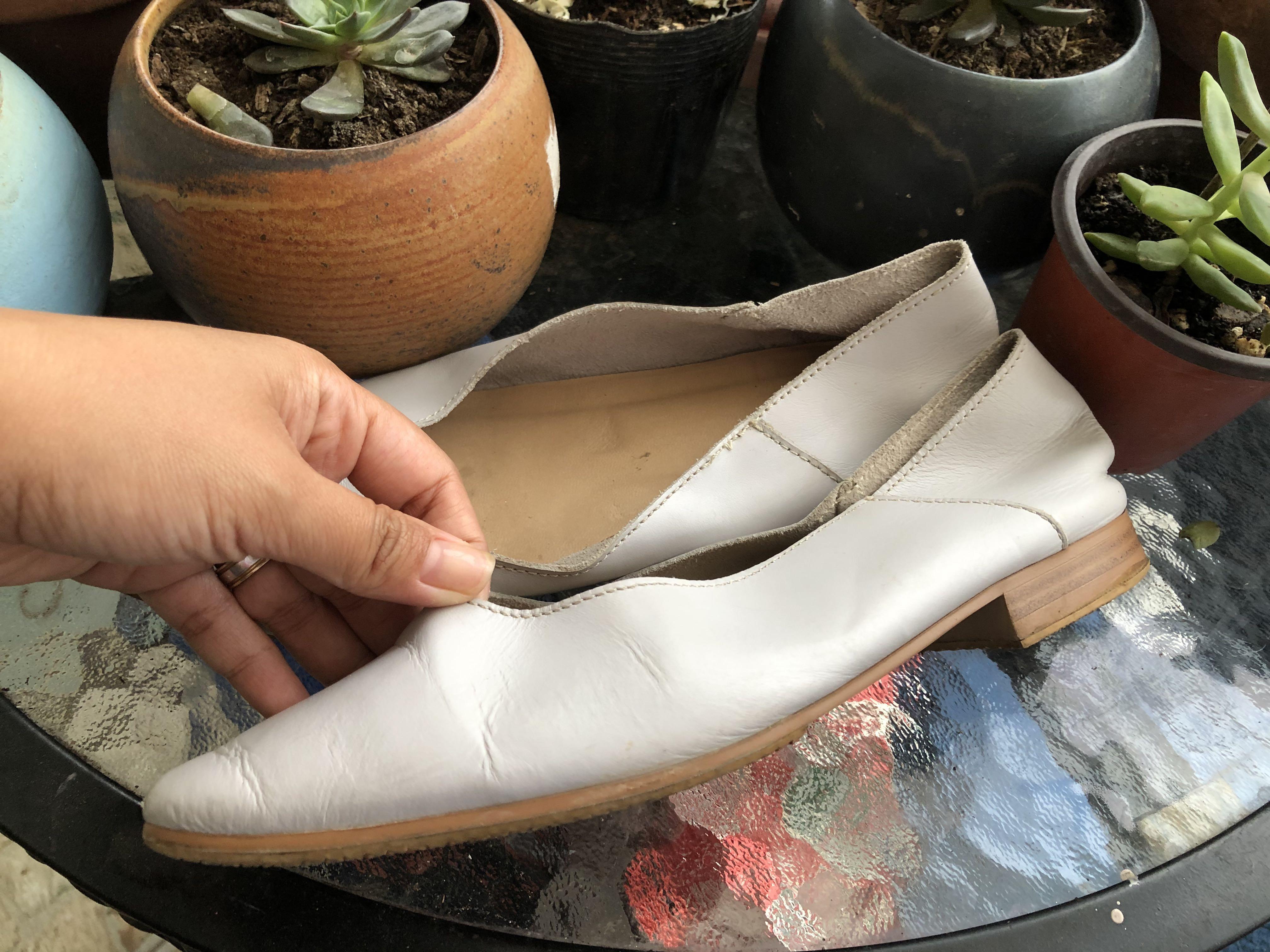 Jill Stuart Flat Suede Leather Shoes Women S Fashion Footwear Flats Sandals On Carousell