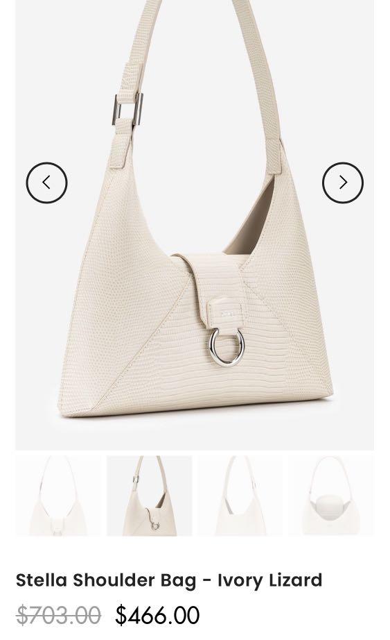 JW PEI Stella Shoulder Bag Ivory Lizard