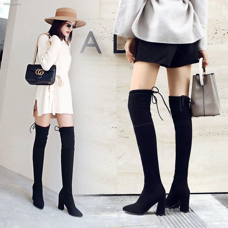 Korean thigh hotsell high boots