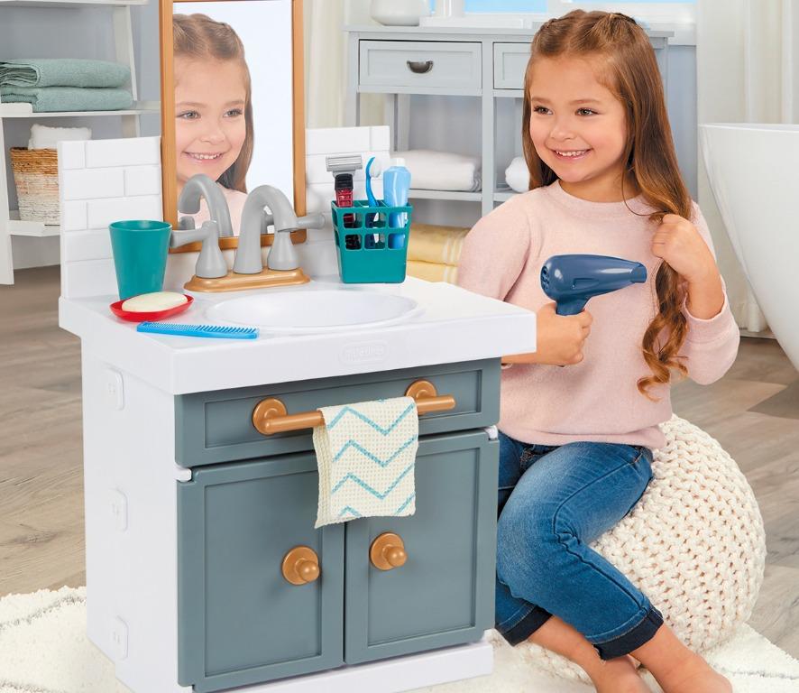 first bathroom sink