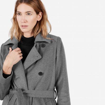 LN Everlane wool cashmere trench winter coat