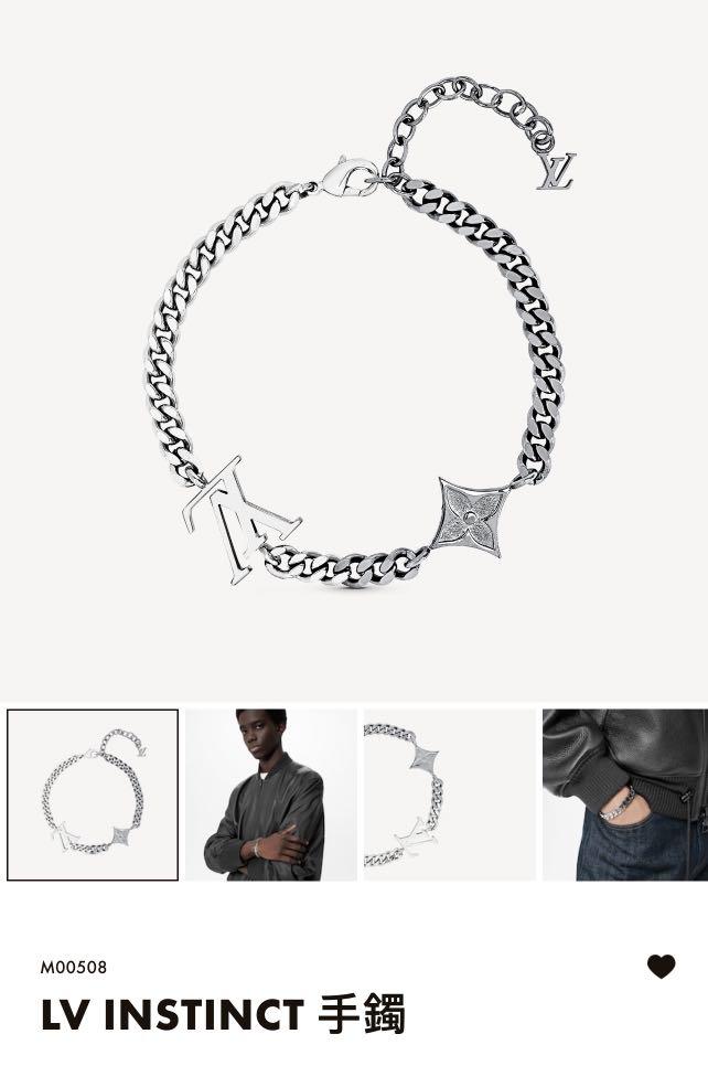 Louis Vuitton MONOGRAM Lv instinct bracelet (M00508)