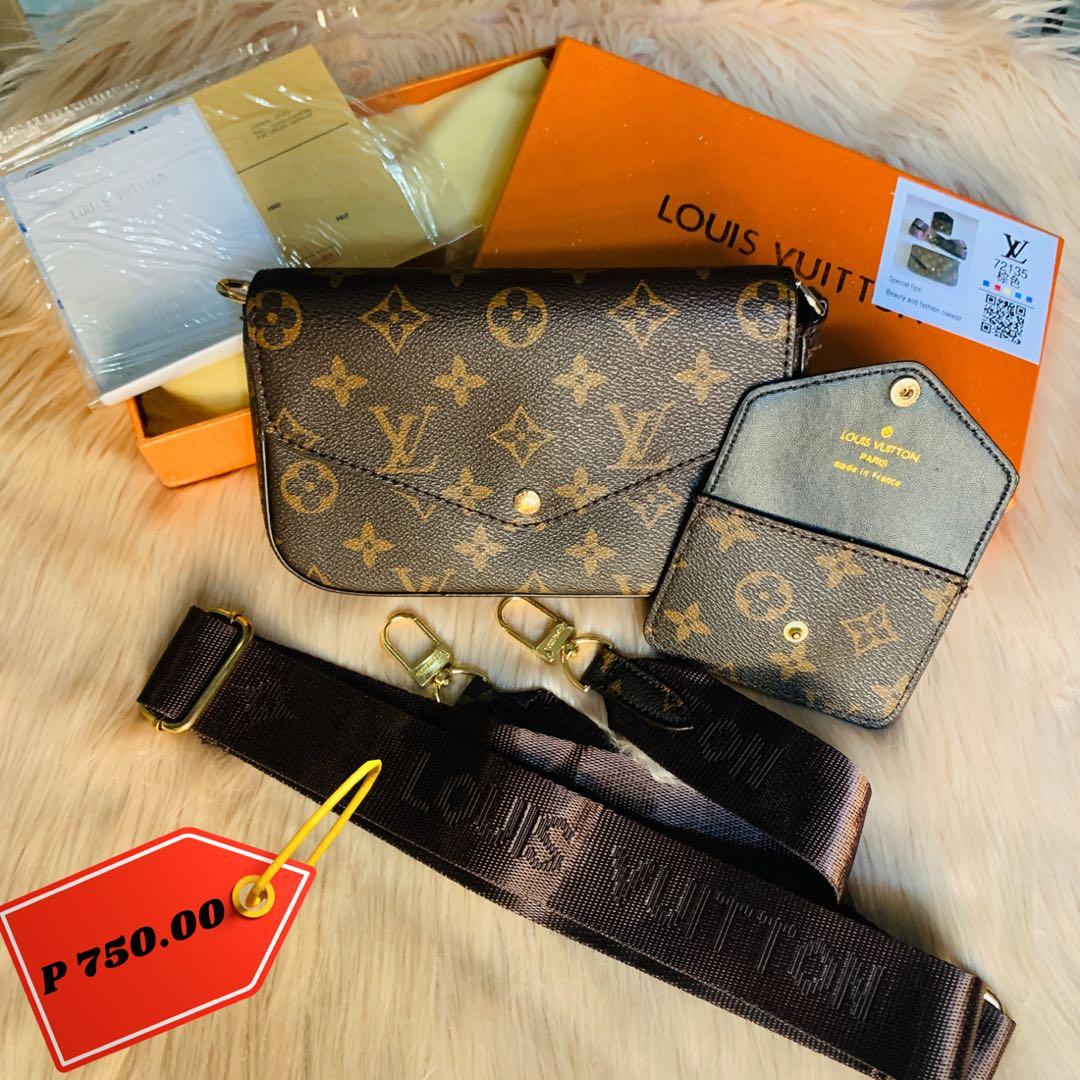 Louis Vuitton LV Brown Sling Bag with Small Coin Purse, Women's Fashion,  Bags & Wallets, Cross-body Bags on Carousell