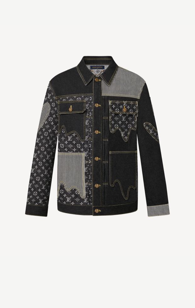 Used Louis Vuitton x Nigo Men's Monogram Crazy Denim Jacket