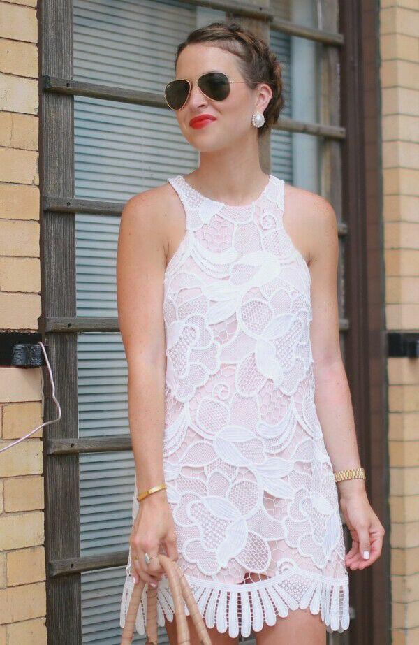 Lovers and friends clearance white lace dress
