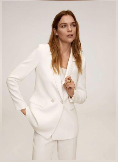 mango white blazer dress