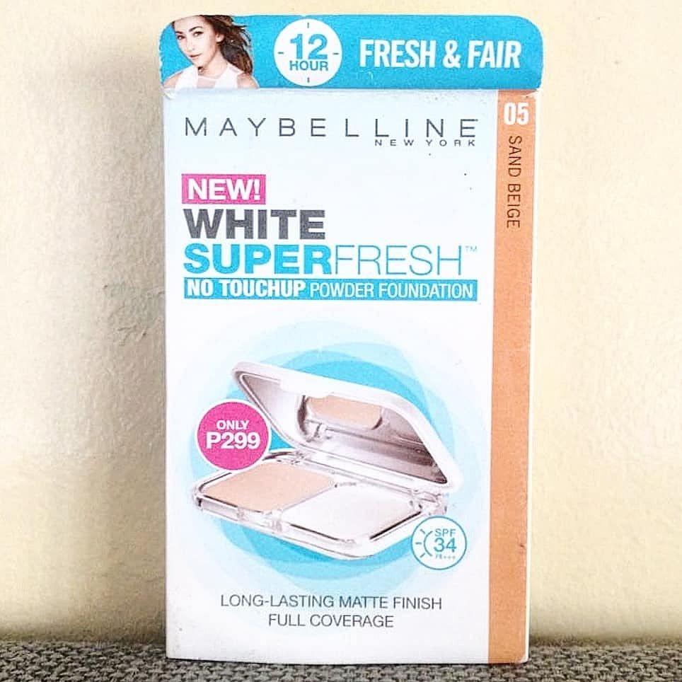Maybelline White Super Fresh No Touchup Powder Foundation (Category: Makeup) located in Quezon City. Submitted by closettemanila.ph (Listing ID 1126702375, Image 1). Description: BRAND NEW. NOT USED..