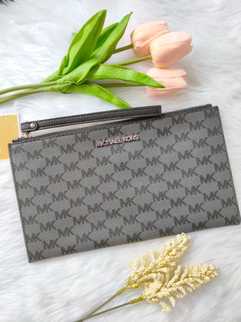 michael kors canvas pouch
