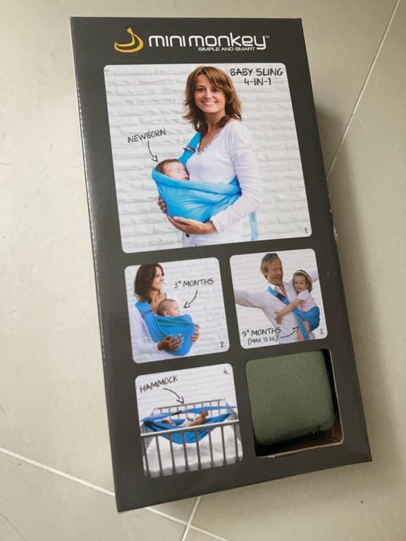 Minimonkey Baby Sling 4 In 1 Babies Kids Going Out Carriers Slings On Carousell