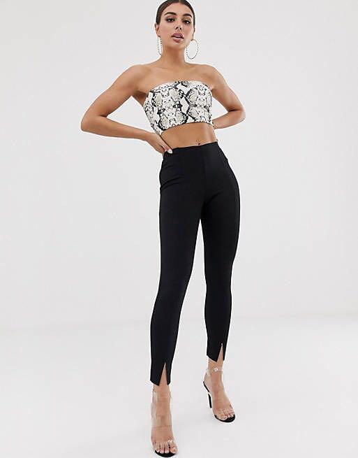 Skinny fit cigarette trousers shop