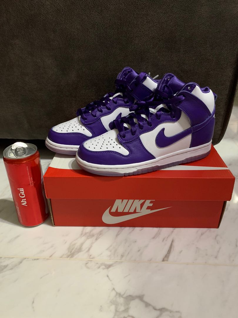 Nike dunk high Varsity purple, Women's Fashion, Footwear, Sneakers