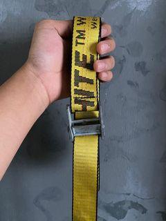 Off-White - 3.5cm Red and Yellow 2.0 Industrial Logo-Print Webbing Belt -  Yellow Off-White