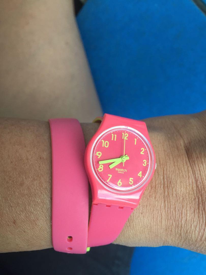 Orig swatch watch double wrap Women s Fashion Watches