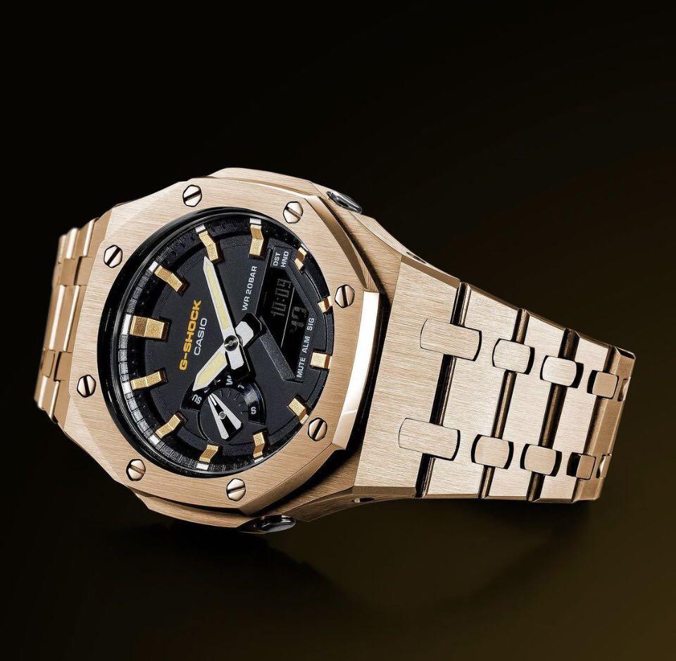 ORIGINAL CASIOAK GA 2100SU 1 WITH CUSTOMISED HOUR MARKERS FULL