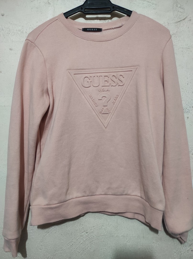 Original Guess Sweatshirt in Nude Pink 