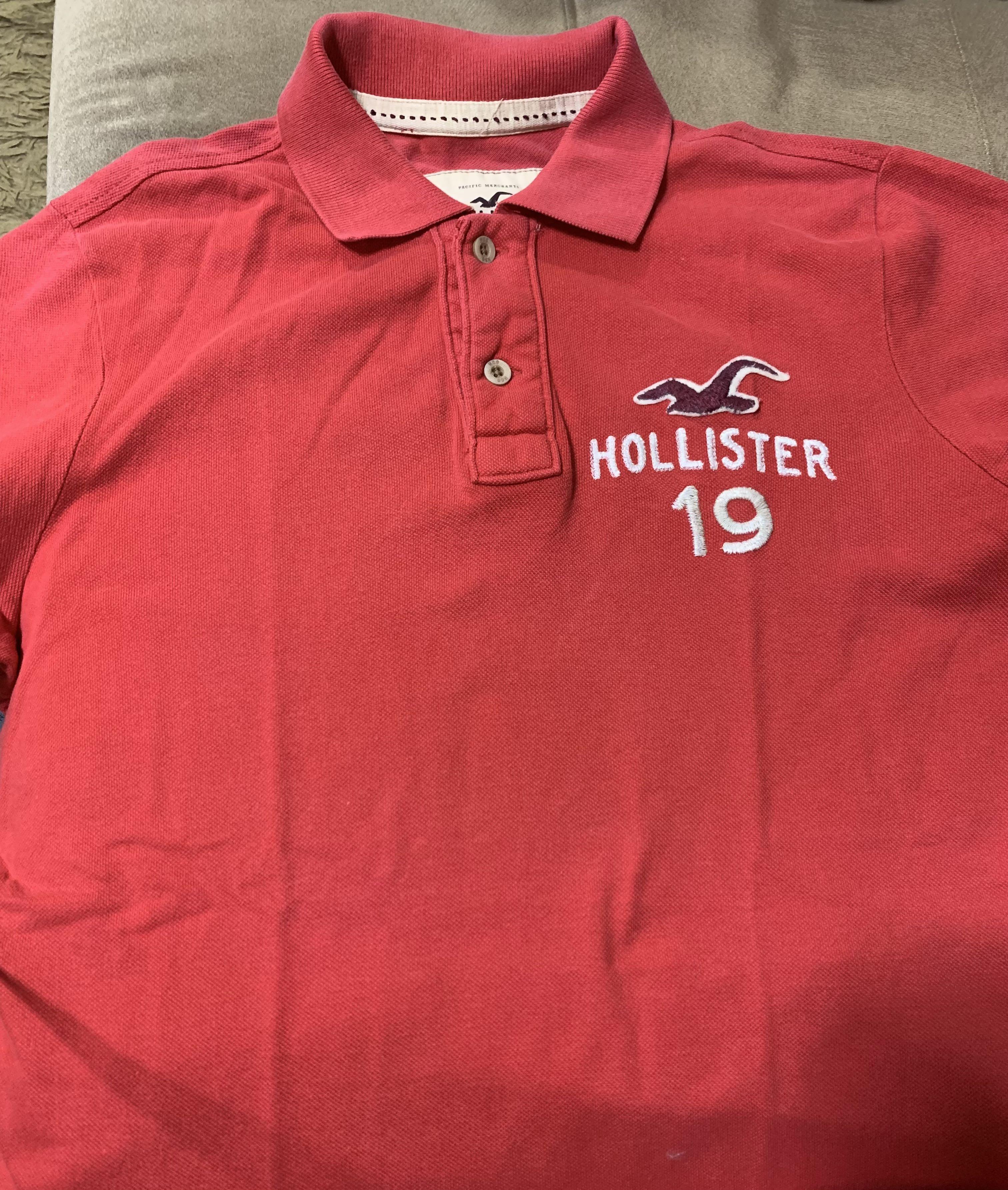 Original Red Hollister T Shirt Polo 