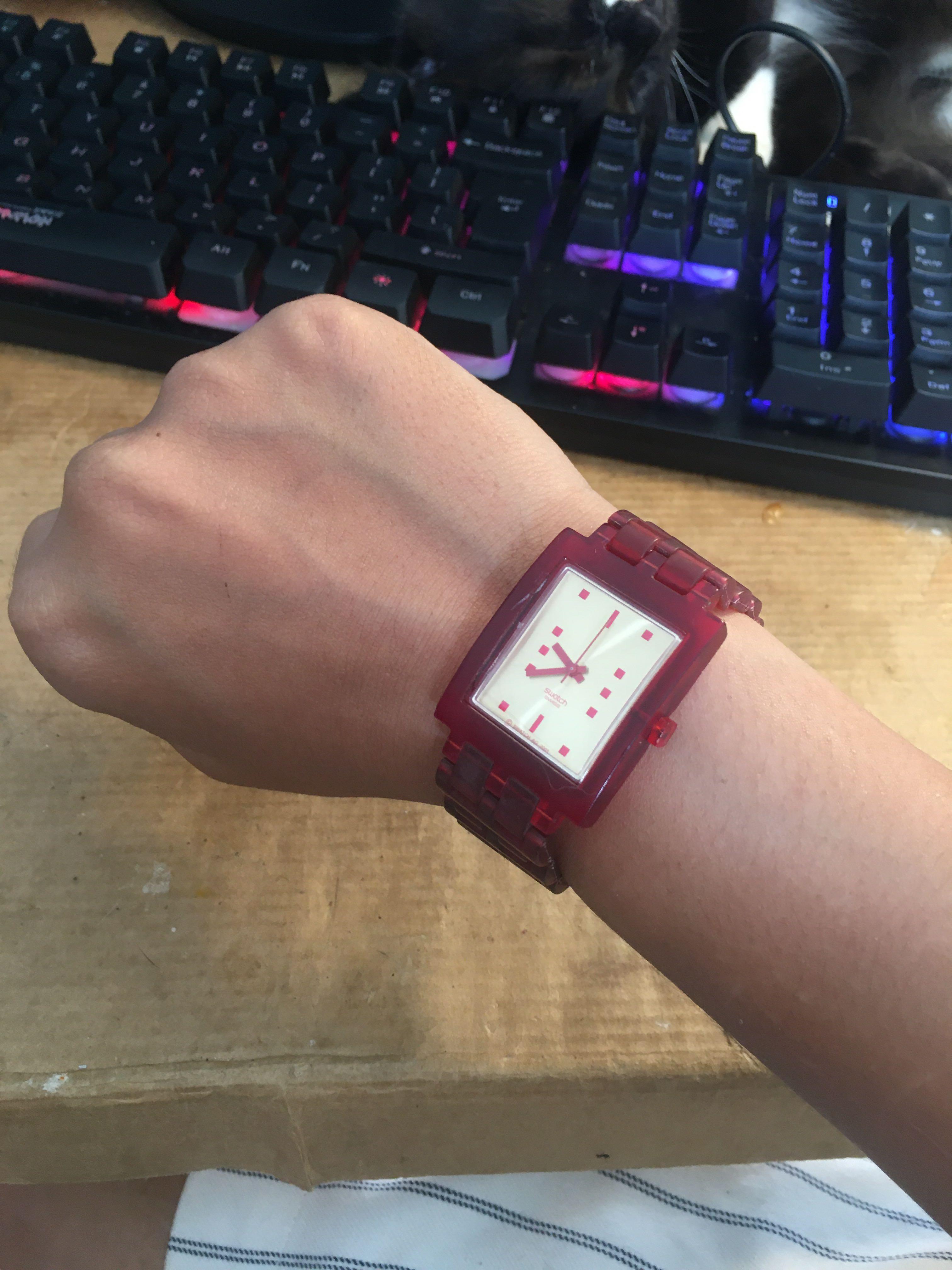 Swatch online rectangular watch