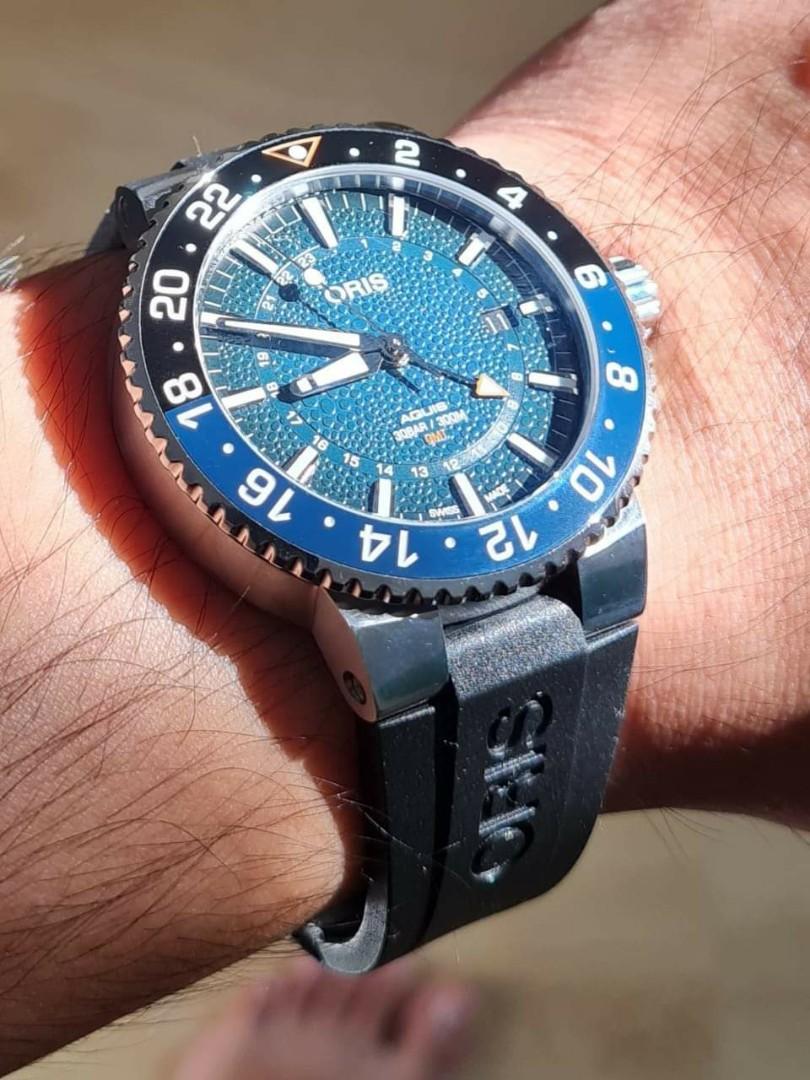 Oris aquis GMT whale shark swap Men s Fashion Watches