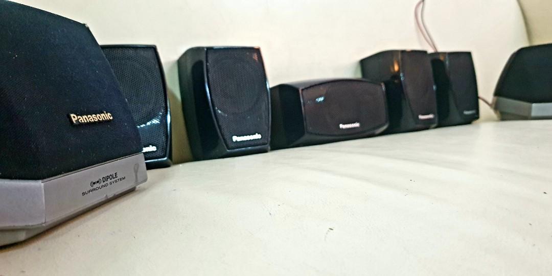 Panasonic home theater speaker full set 8 pieces, Audio, Soundbars,  Speakers  Amplifiers on Carousell