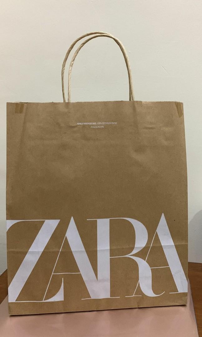 Paper bag zara original discount