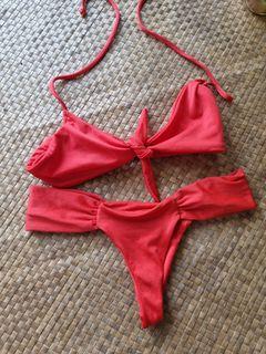 Paradis swimwear red bikini size M