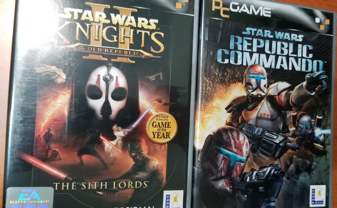 全新舊PC game Star wars Knights II 同Republic Commando 兩隻 全部一次過大平賣, 電子遊戲