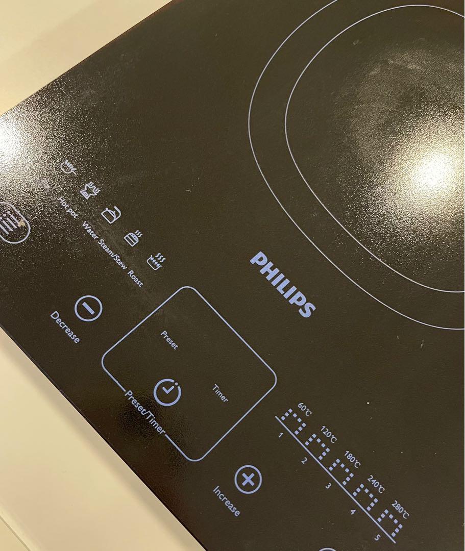 PHILIPS HD4911 VIVA COLLECTION INDUCTION COOK ER WITH S/S POT (2100W), TV & Home Appliances