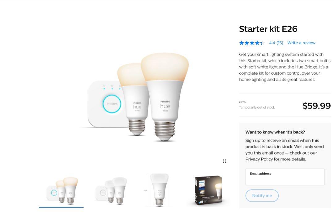 Philips hue smart light system, Furniture & Home Living, Lighting