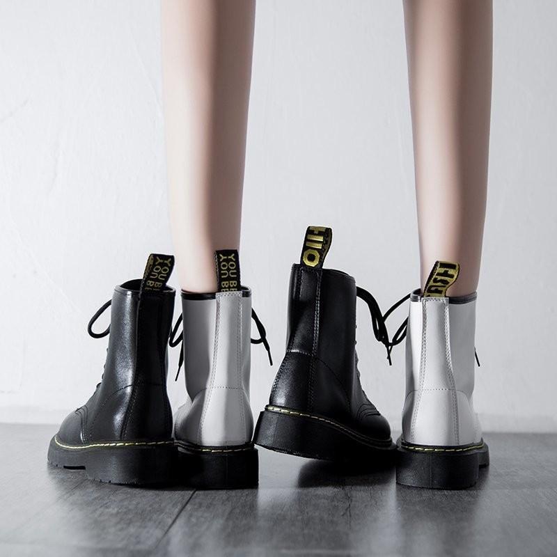 Po] Dr Marten Ankle Boot Lace Up High Heel Martin Martin'S Marten'S Martins  Martens Long Pointed