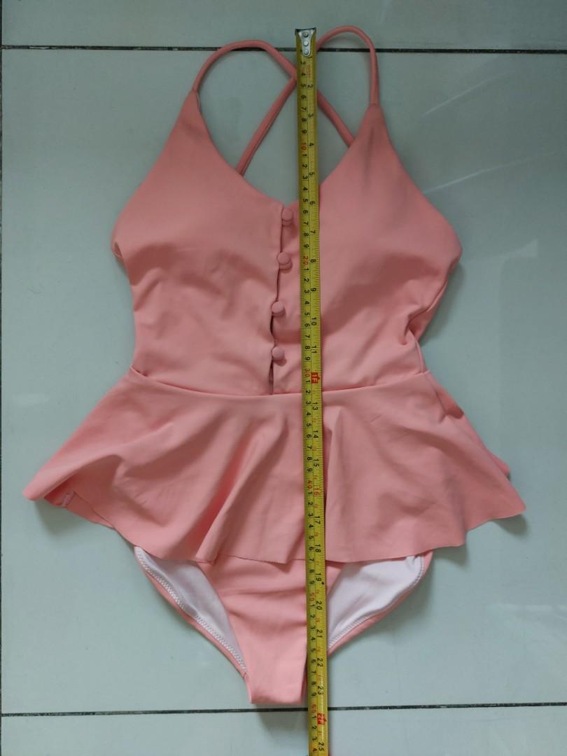 Pomelo Peplum Style Swimsuit, Women's Fashion, Swimwear, Bikinis